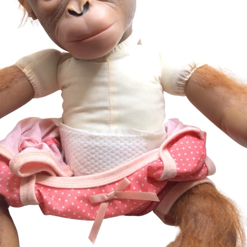 Ashton-Drake Annabelle’s Hugs 22” Lifelike Monkey Doll RealTouch Vinyl - Picture 10 of 13